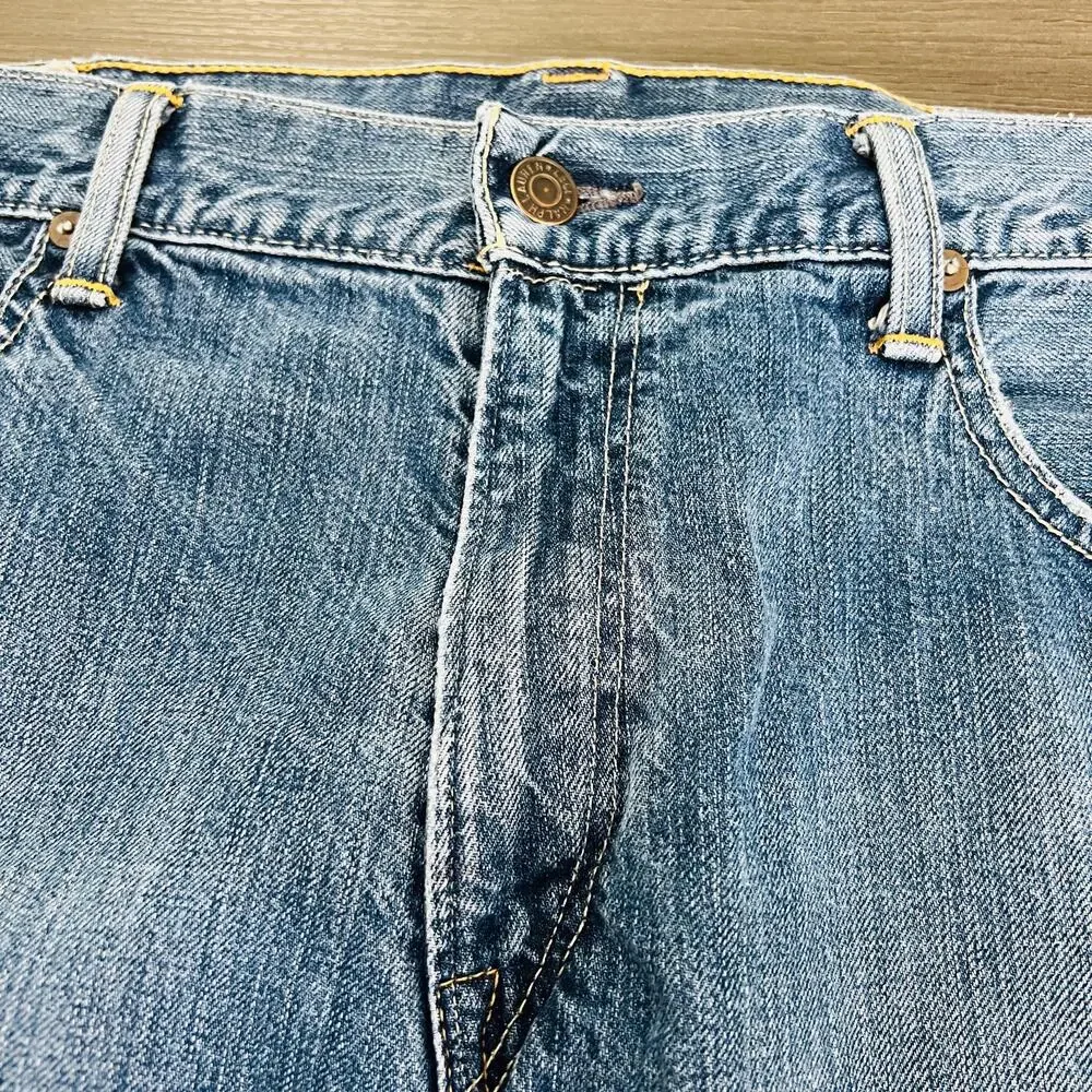 Ralph Lauren Jeans Men's Size 36X30 Blue Polo Hampton Relaxed Fit Straight Denim